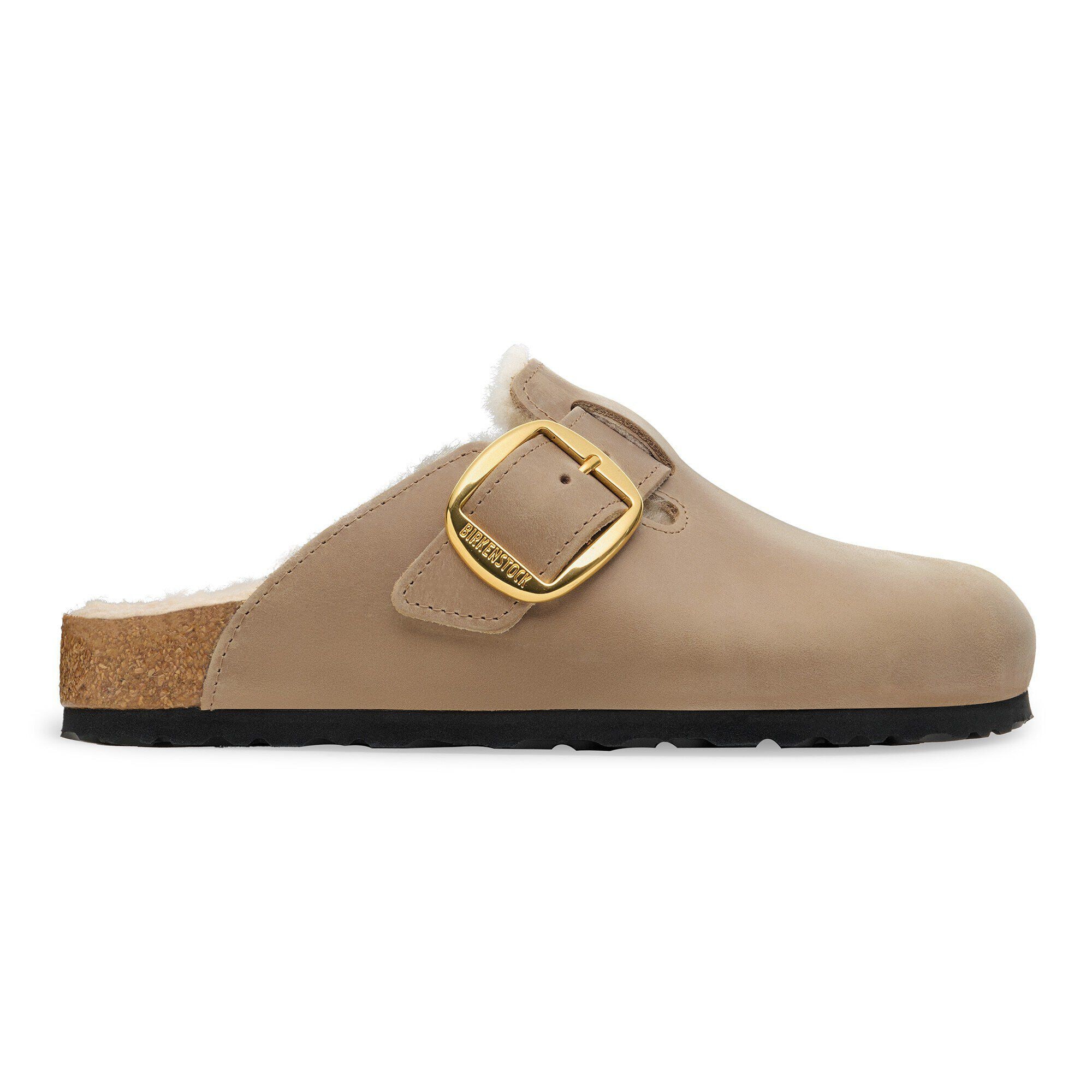 Boston Big Buckle Shearling Pelle Naturale Oliata