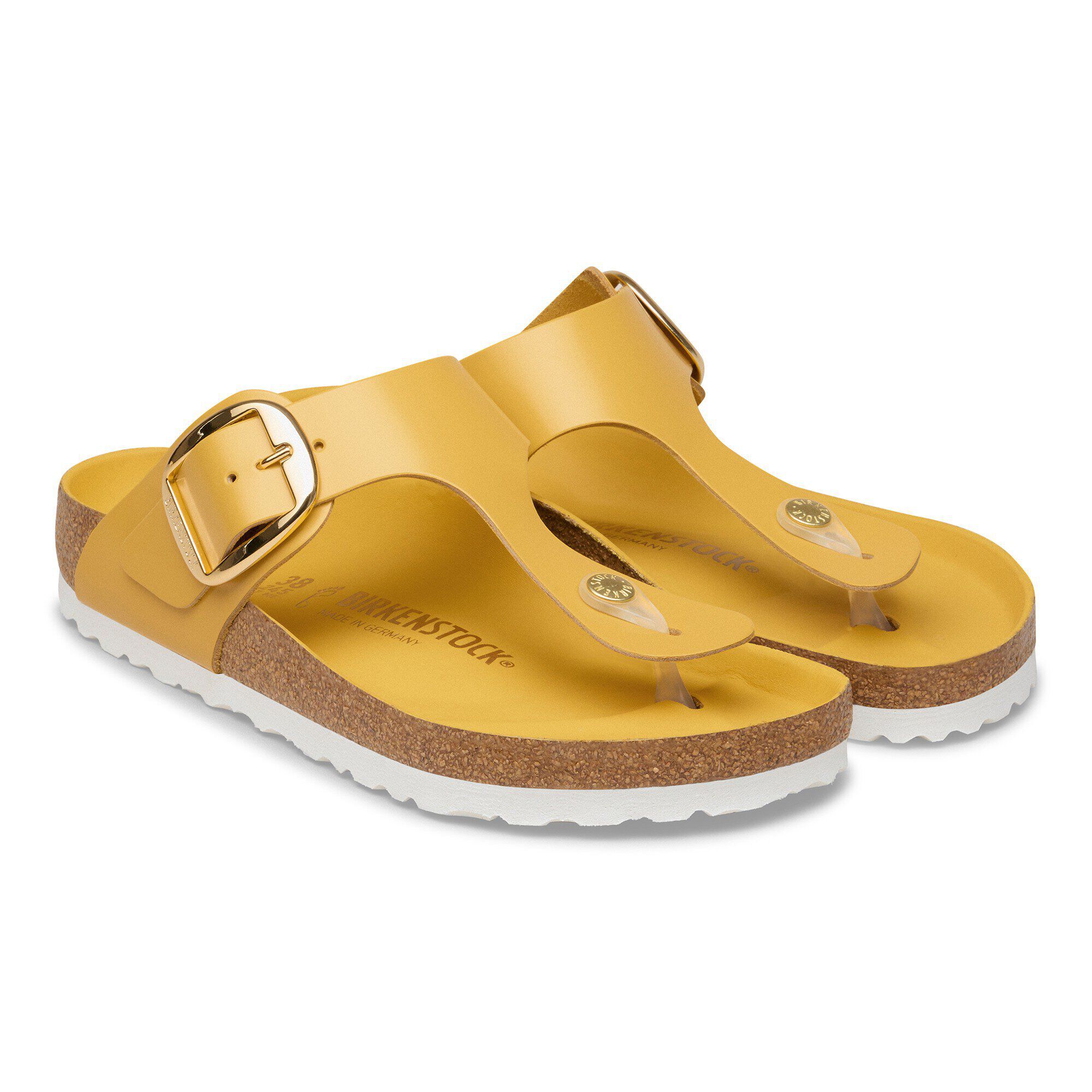 Gizeh Big Buckle Pelle Naturale Lucida