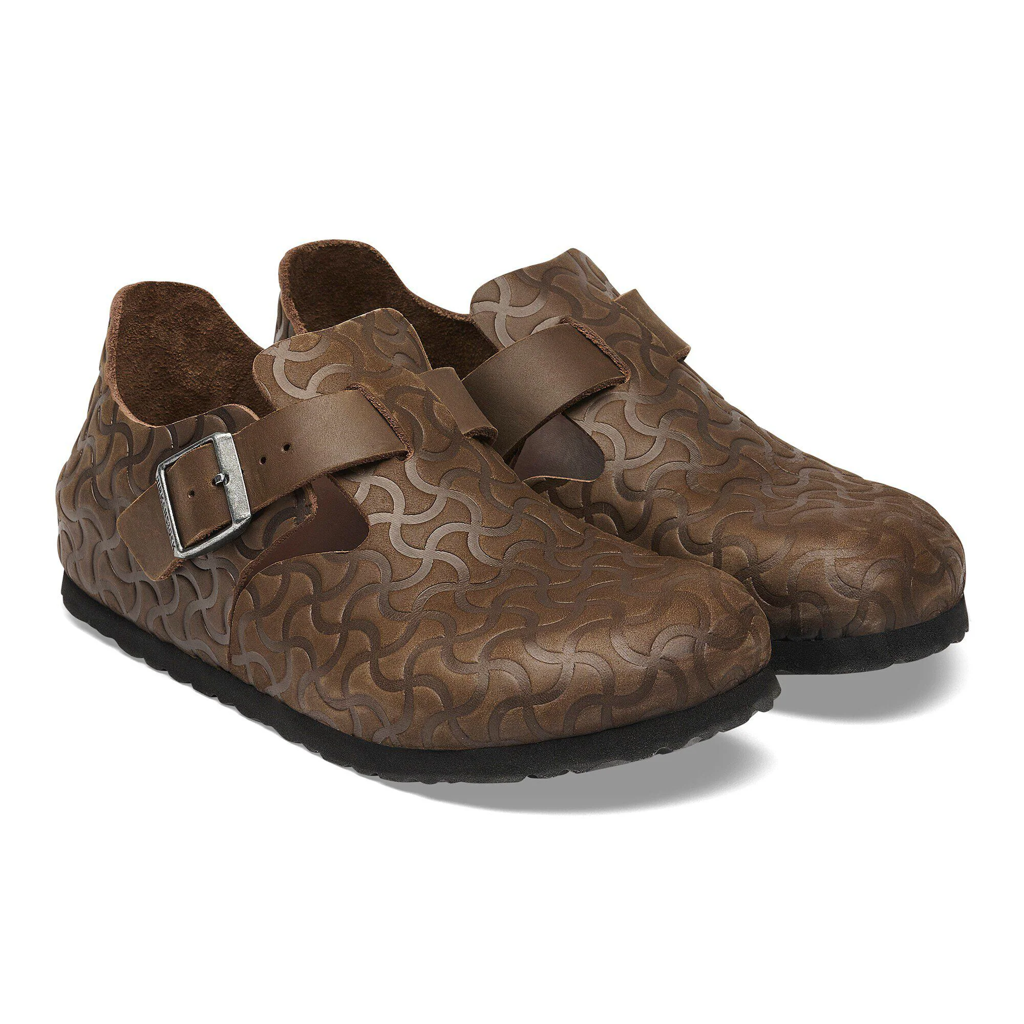 London Strap Singolo in Pelle Naturale Stamprata