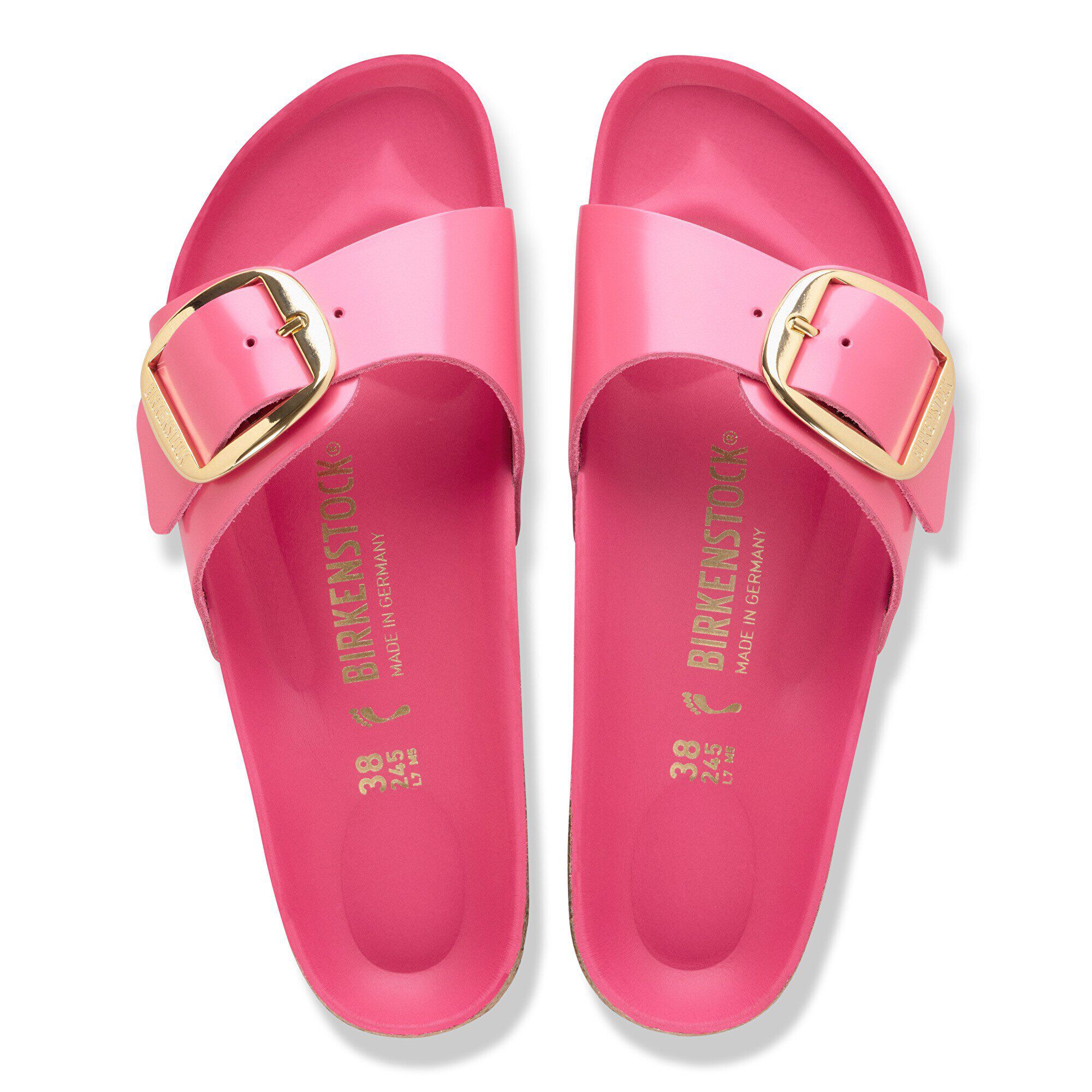 Madrid Big Buckle Pelle Naturale Lucida