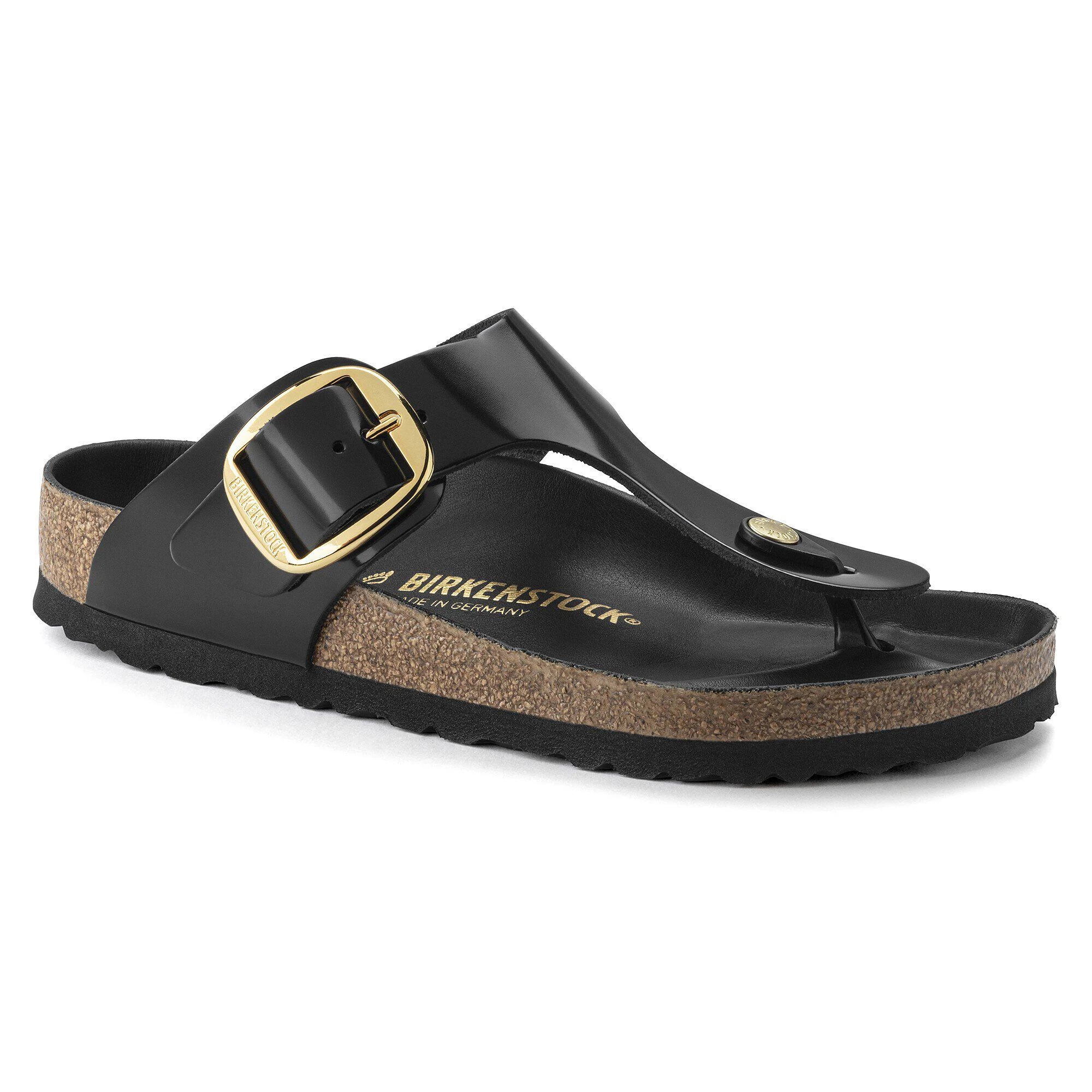 Gizeh Big Buckle Pelle Naturale Lucida