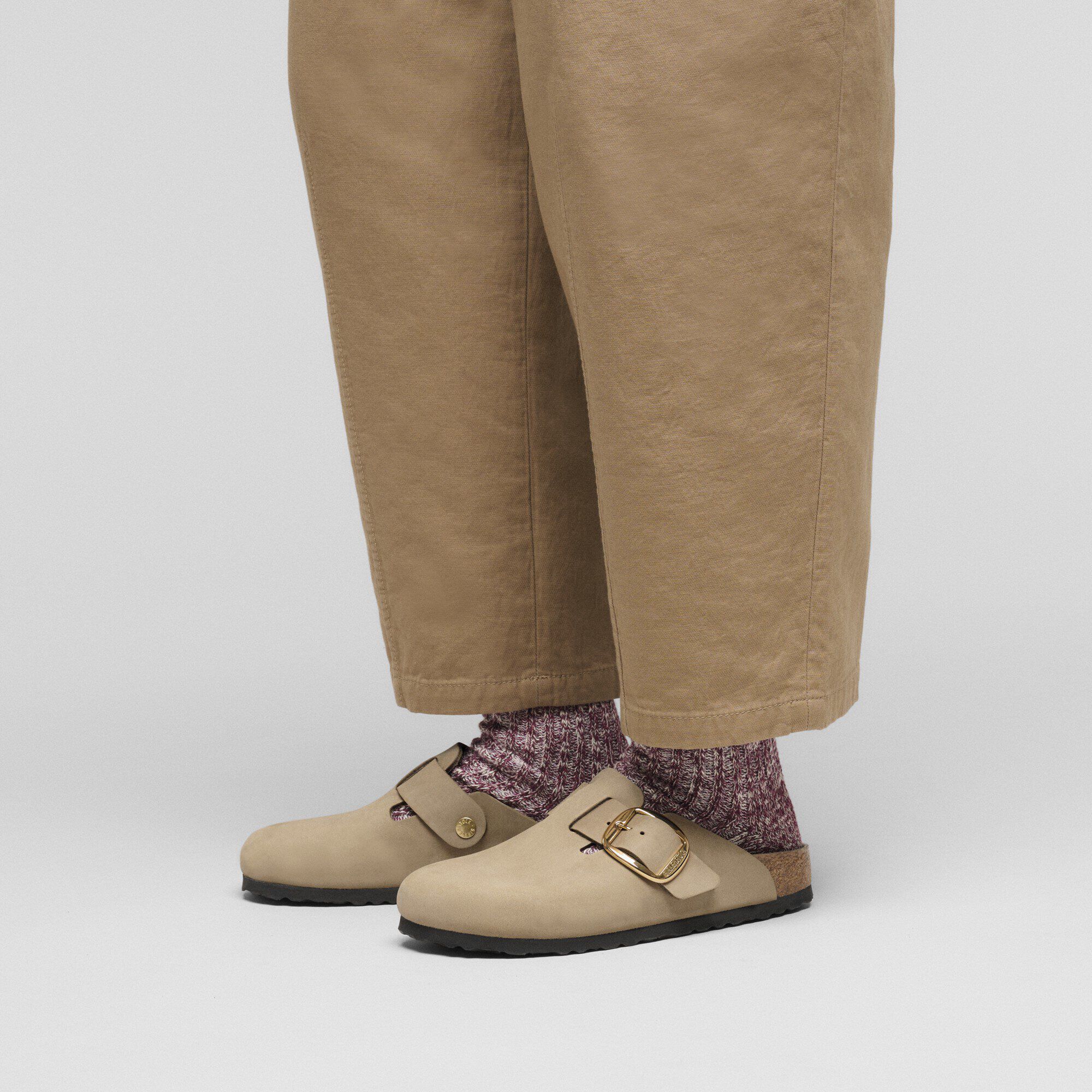 Boston Big Buckle Pelle Oliata Naturale