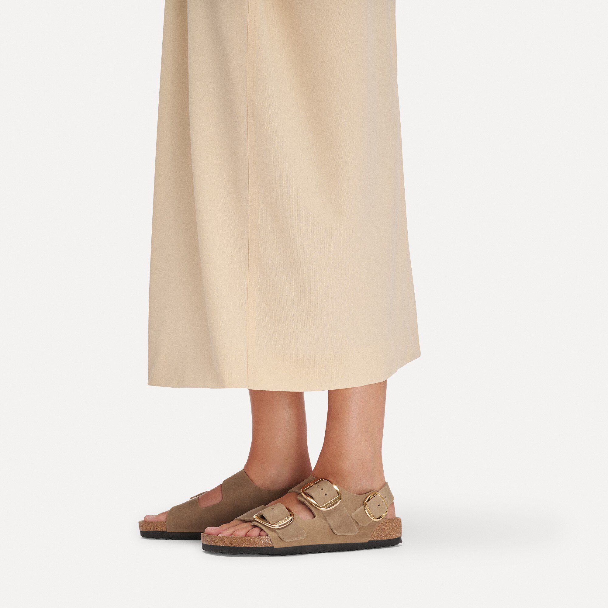 Milano Big Buckle Pelle Oliata Naturale