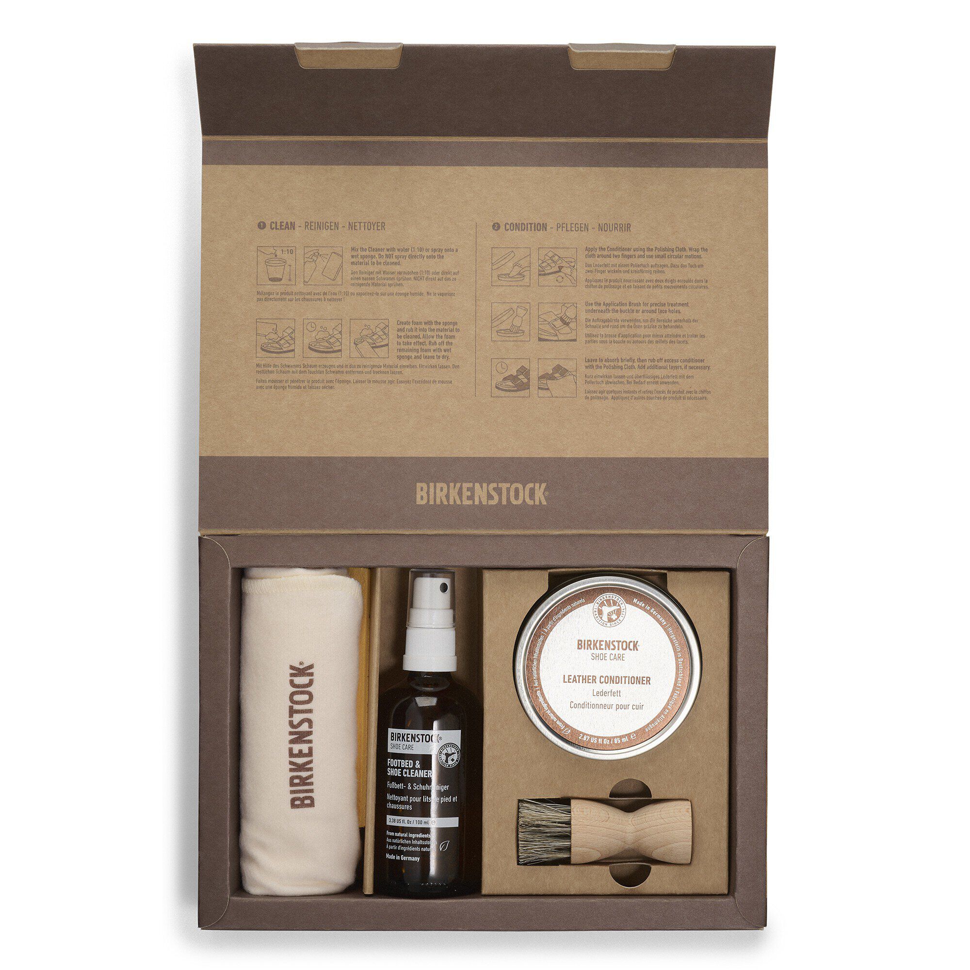 Set per la cura del cuoio oliato