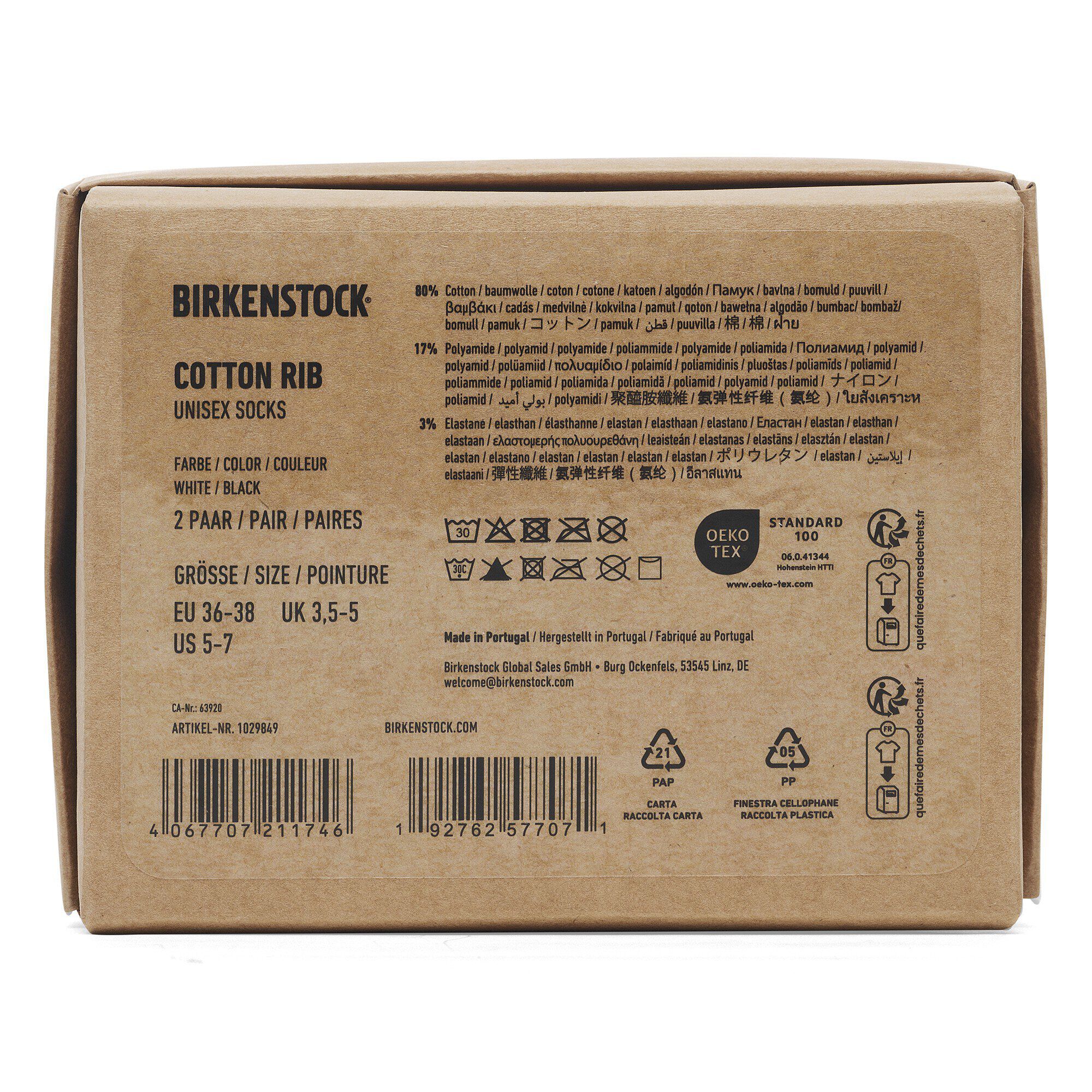 Set Calze in Cotone a Costine Cotone/Polyamid/Elastan