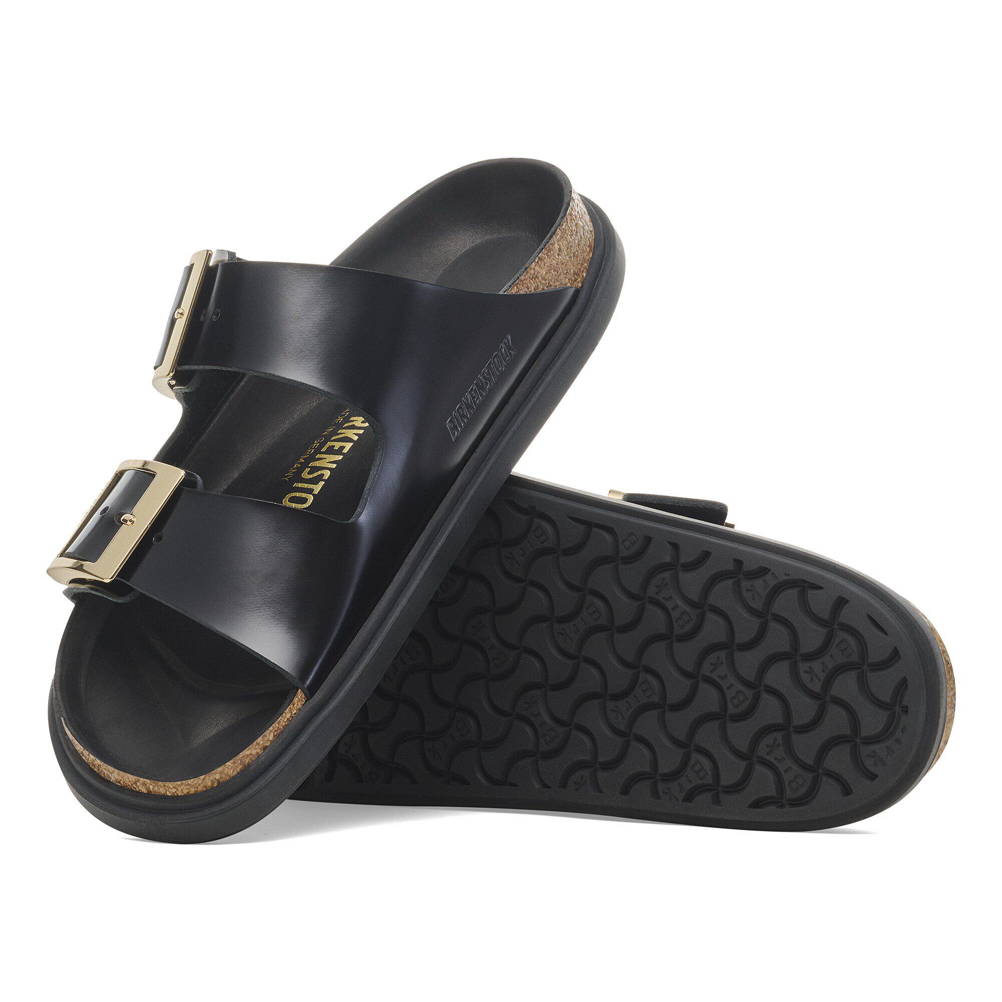 Arizona Droplet Buckle Pelle Naturale Lucida