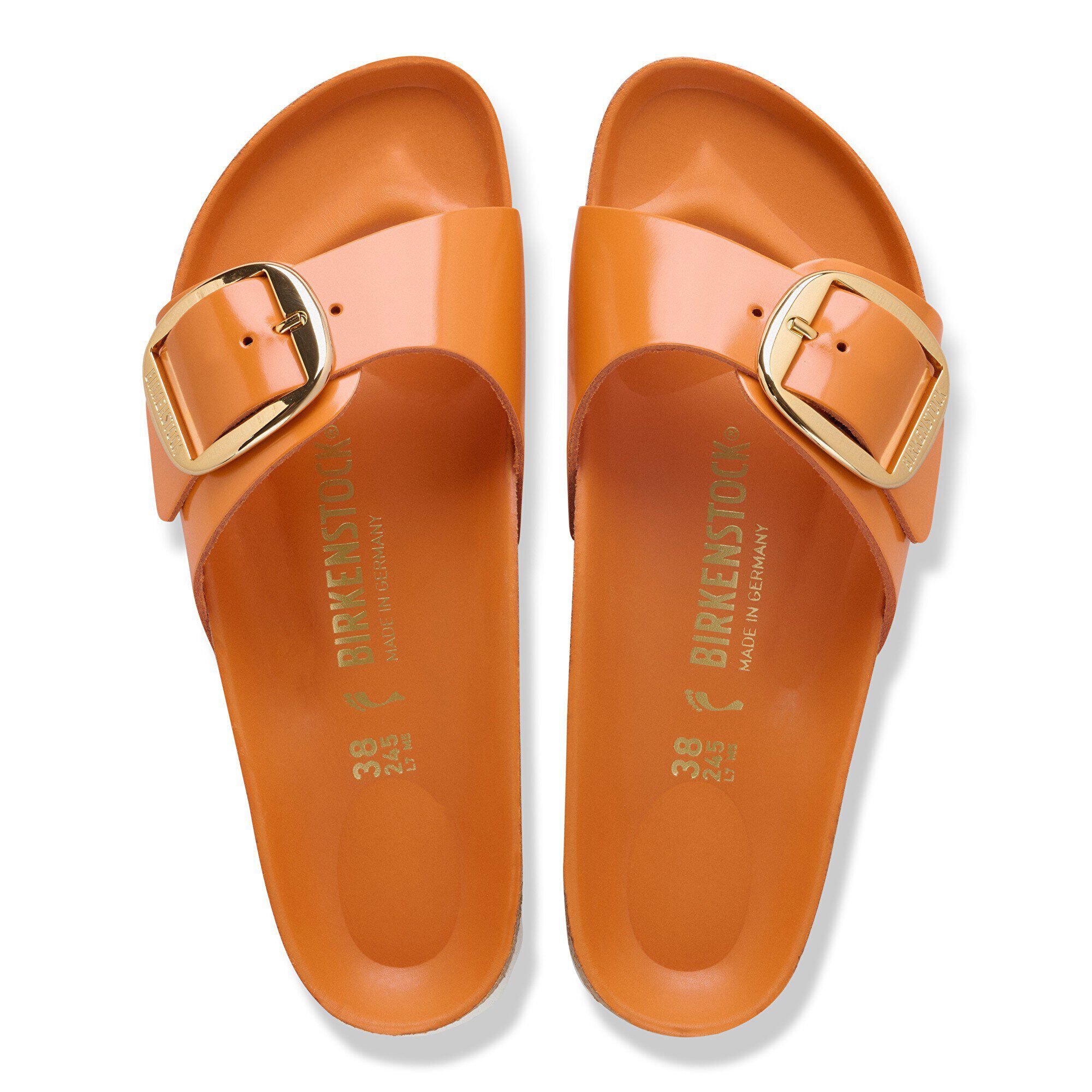 Madrid Big Buckle Pelle Naturale Lucida