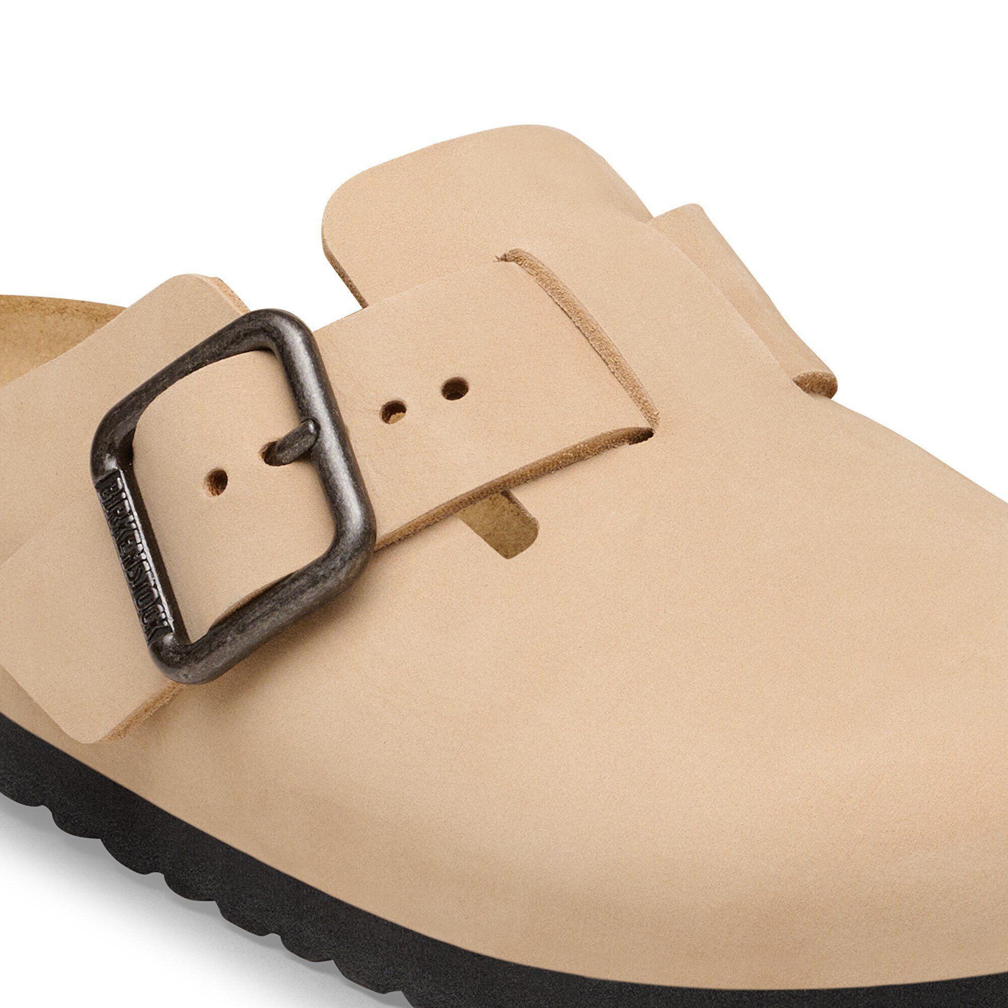 Fibbia in Metallo Boston in Pelle Nubuck