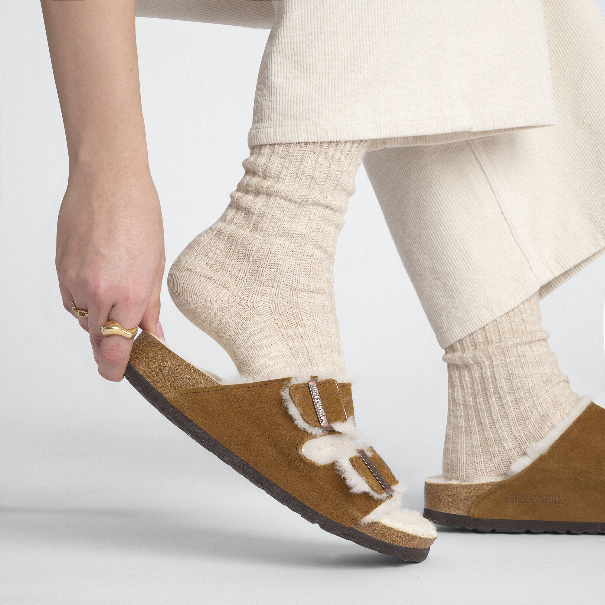 Set Arizona Shearling & Cotone Slub