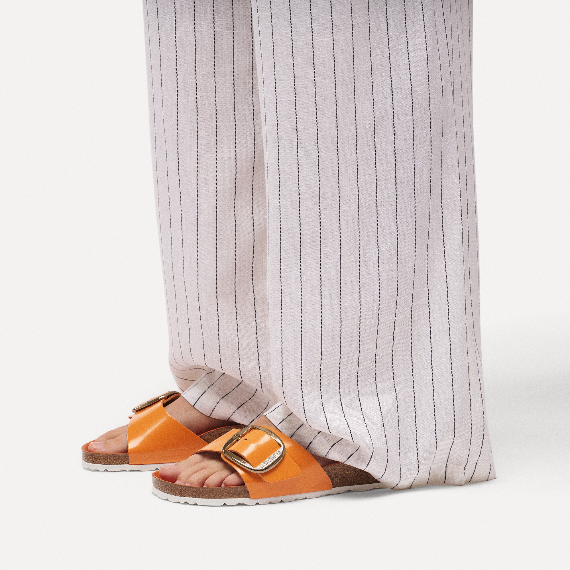 Madrid Big Buckle Pelle Naturale Lucida