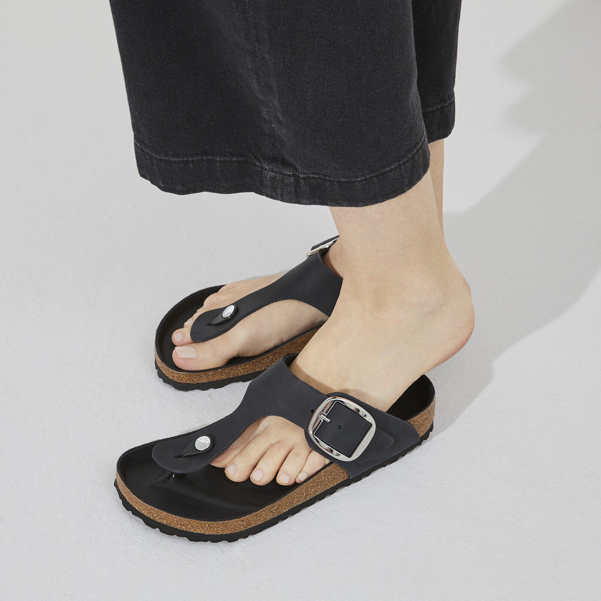 Gizeh Big Buckle Pelle Oliata Naturale