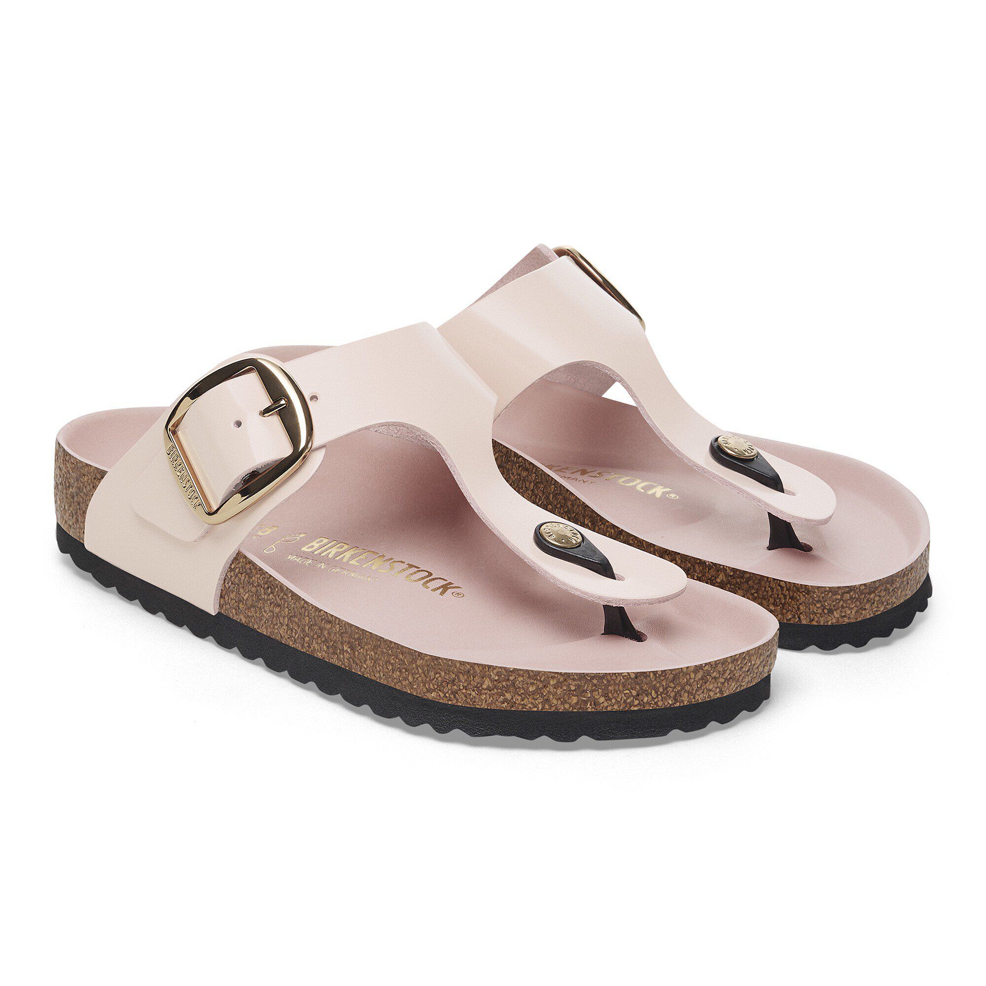 Gizeh Big Buckle Pelle Naturale Lucida