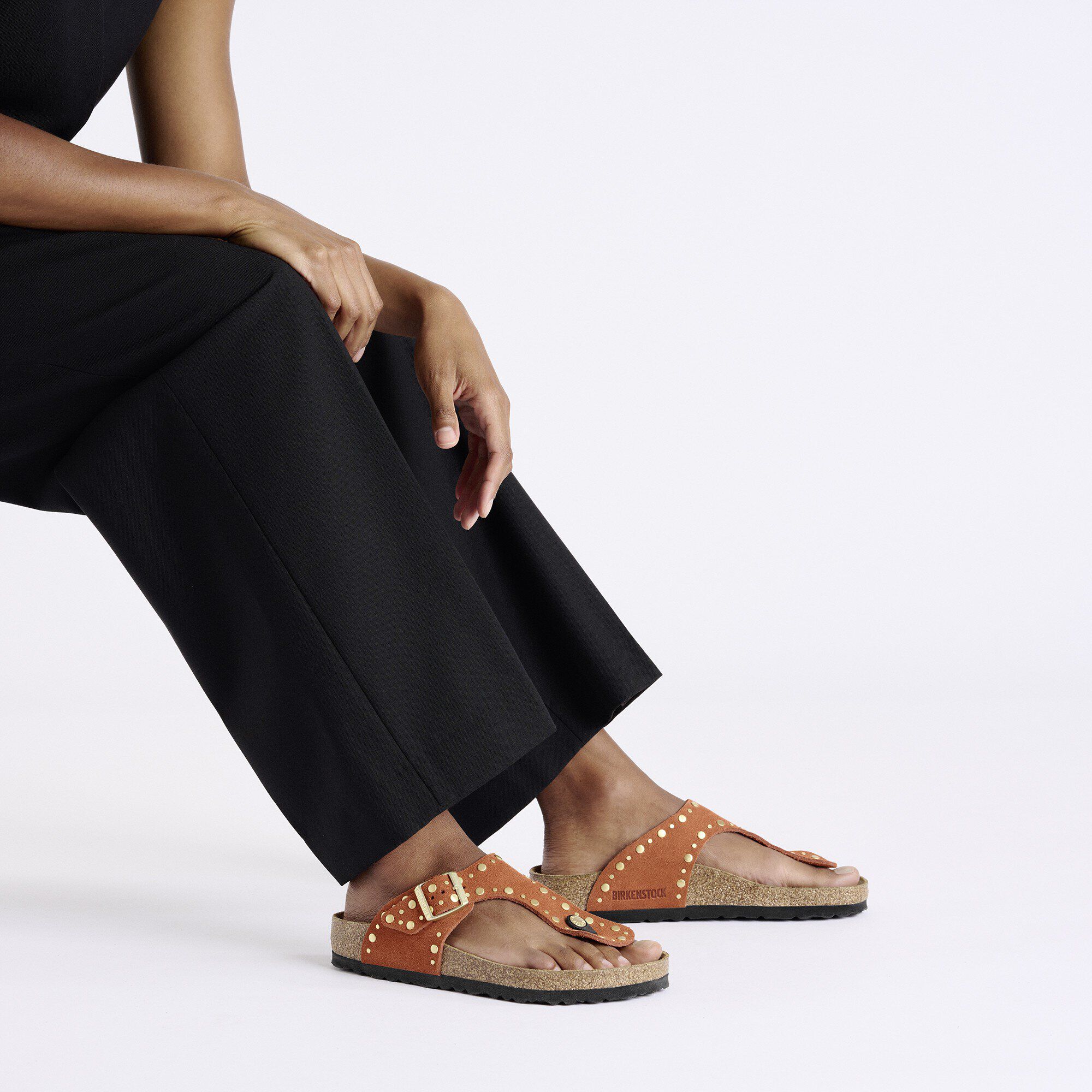 Gizeh Rivet Pelle Suede