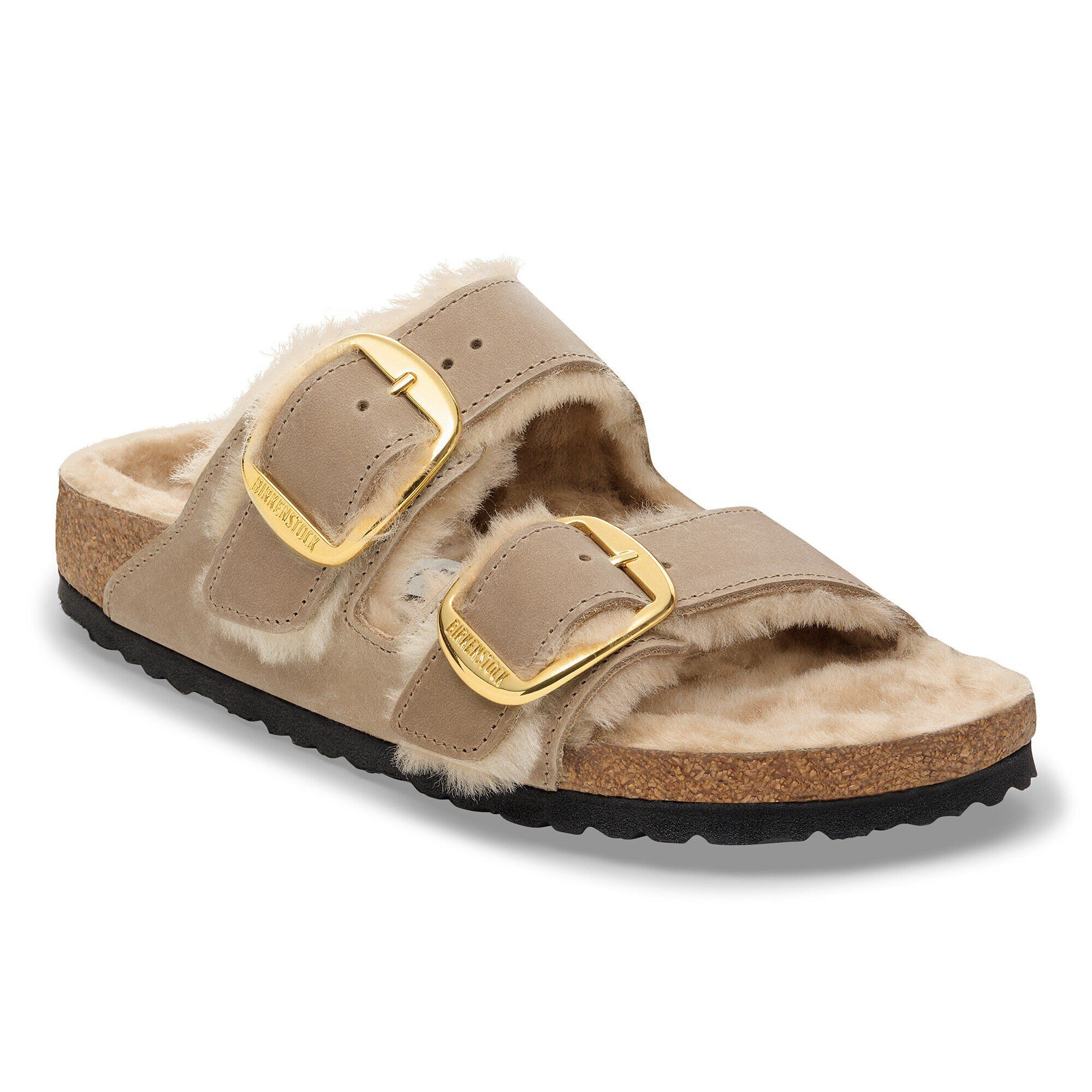 Arizona Big Buckle Shearling Pelle Naturale Oliata