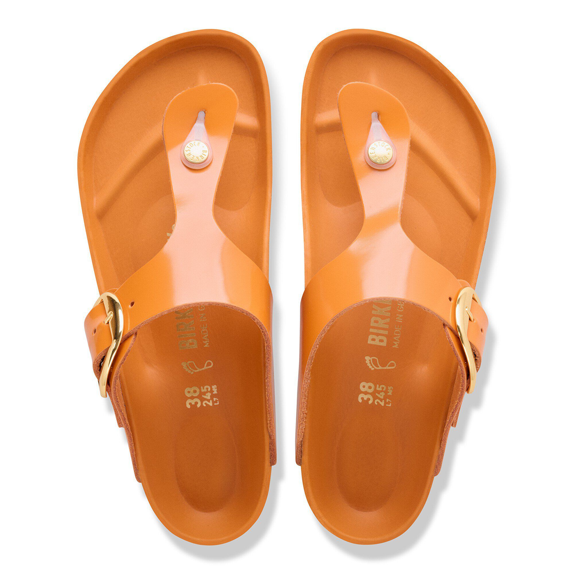 Gizeh Big Buckle Pelle Naturale Lucida