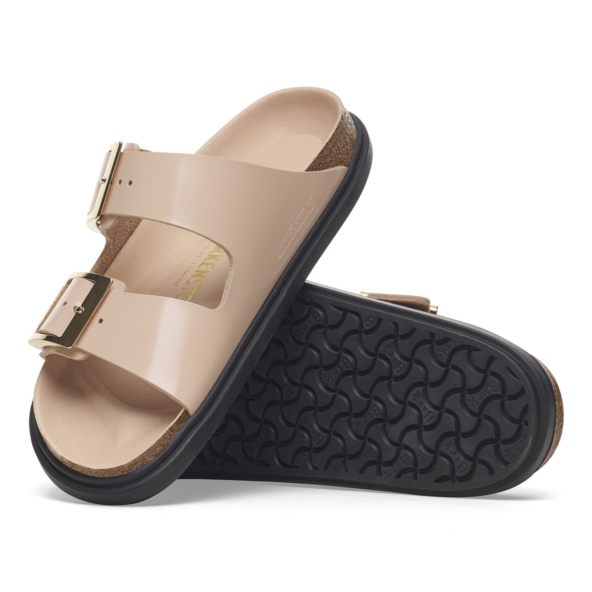 Arizona Droplet Buckle Pelle Naturale Lucida