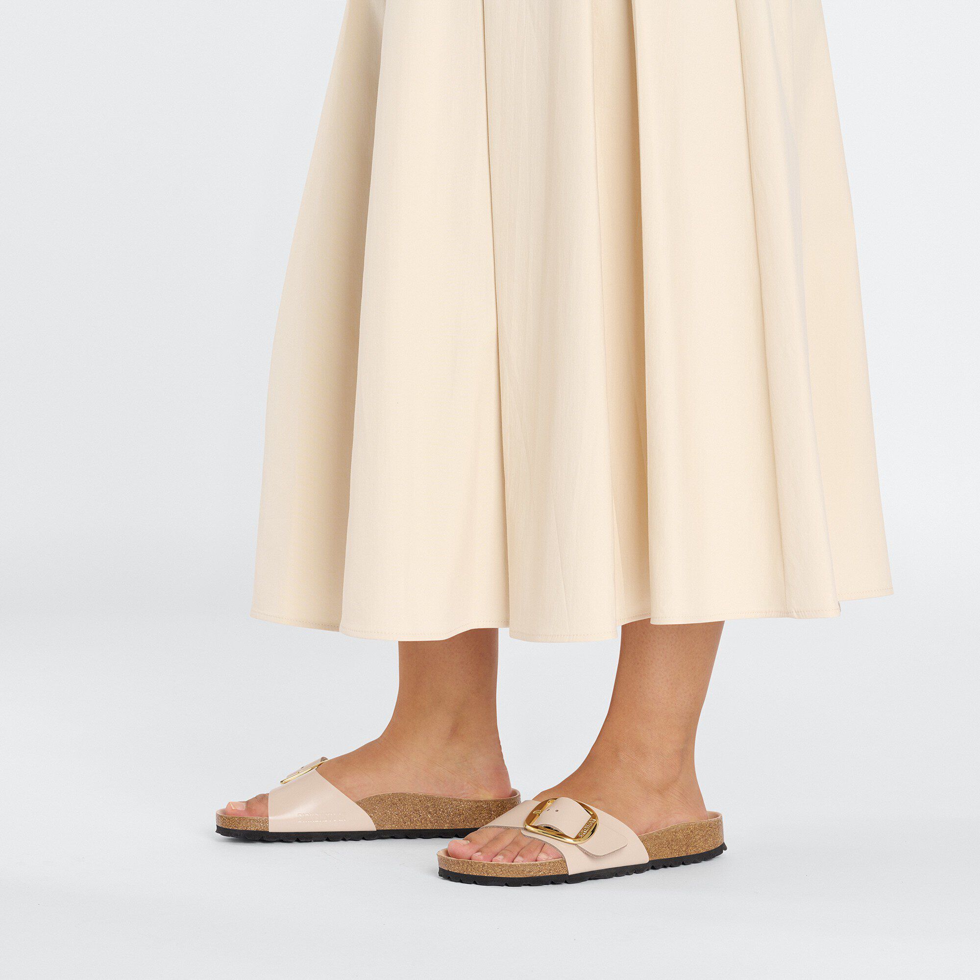 Madrid Big Buckle Pelle Naturale Lucida